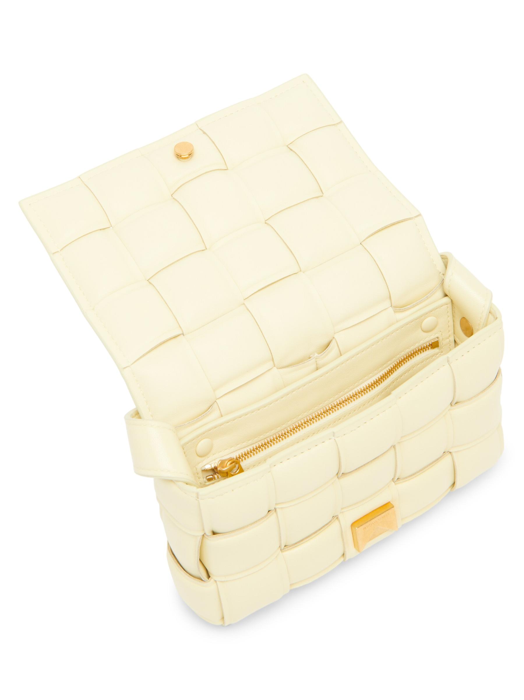 Shop Bottega Veneta - Mini Padded Cassette Leather Crossbody