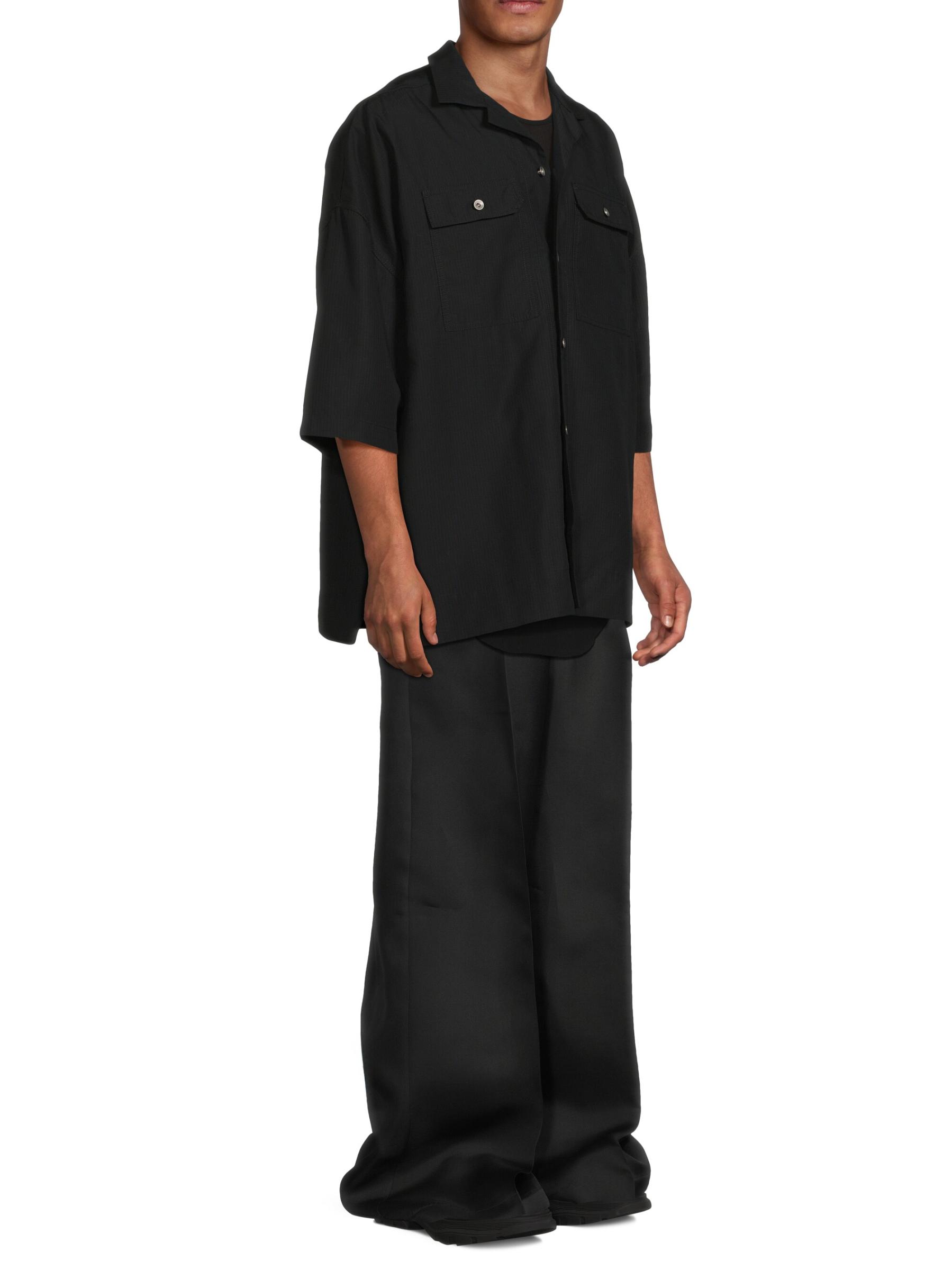 マグナムシャツ ブラック リド RICK OWENS マグナムシャツ ブラック - Wrong Weather
