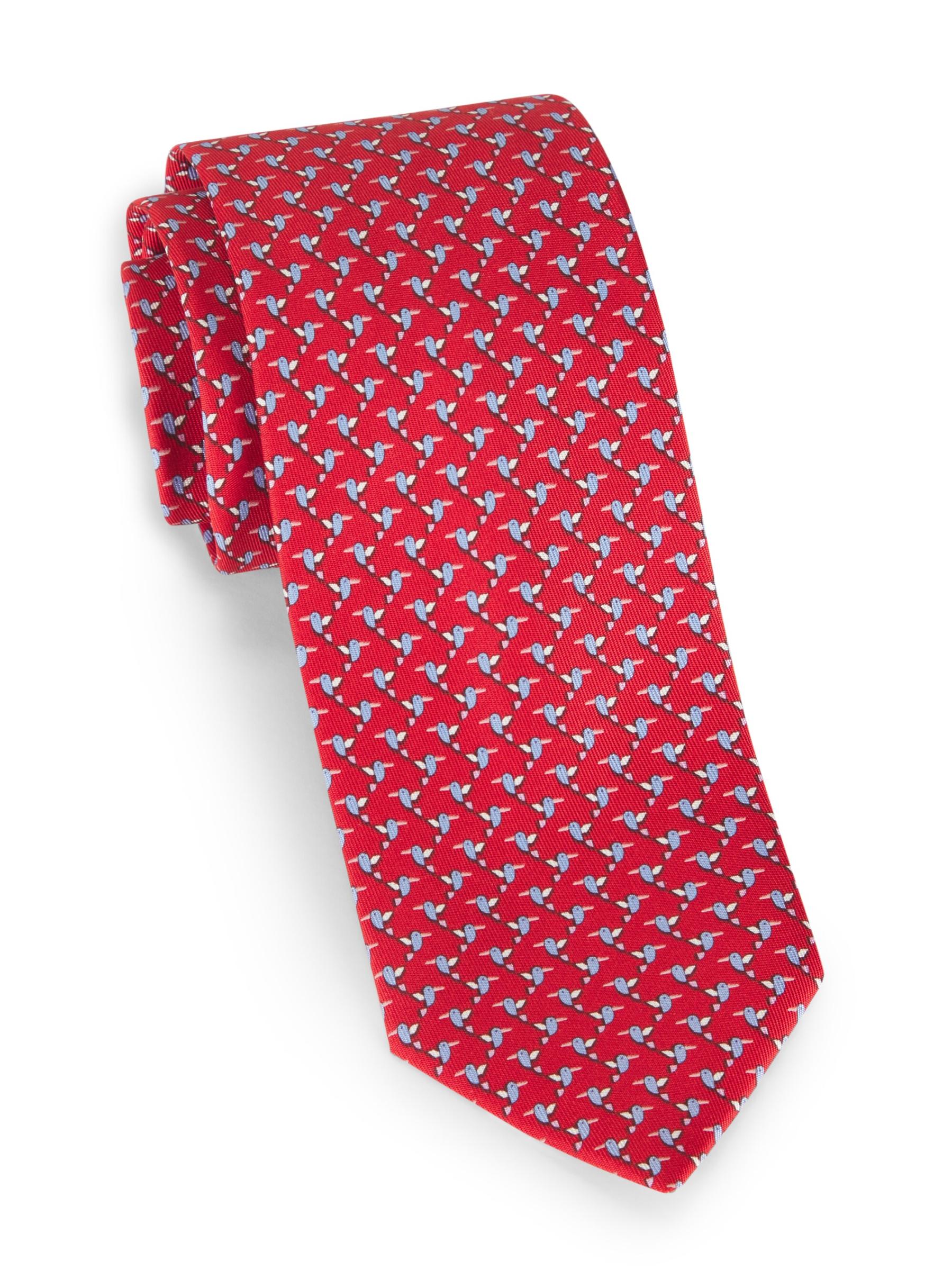 Shop Ferragamo - Ziguli Silk Printed Tie | Saks Fifth Avenue