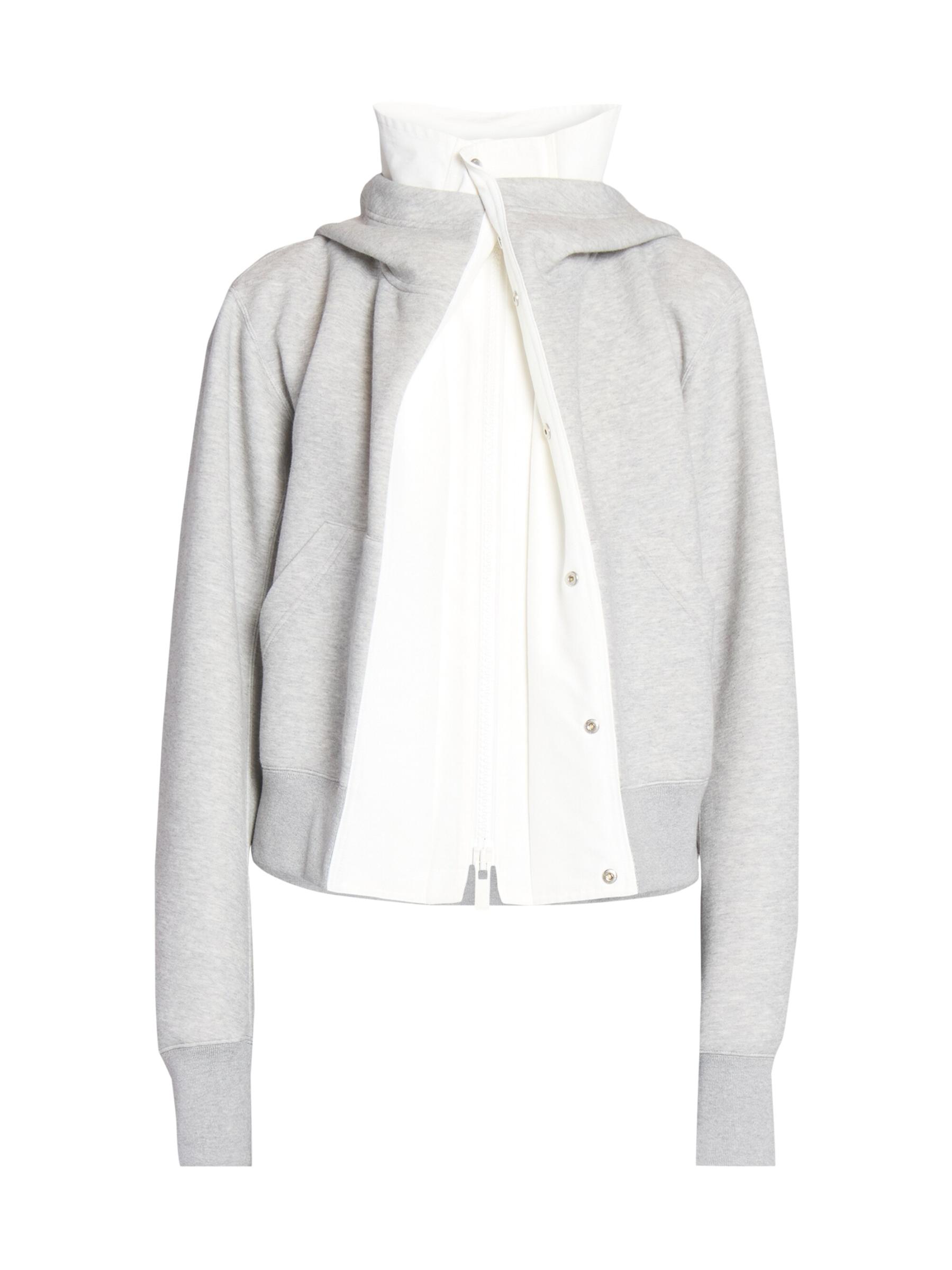すぐ届く●sacai●スポンジ スウェット×グログラン パーカー sacai] Grosgrain x Sponge Sweat Hoodie – MaW SAPPORO