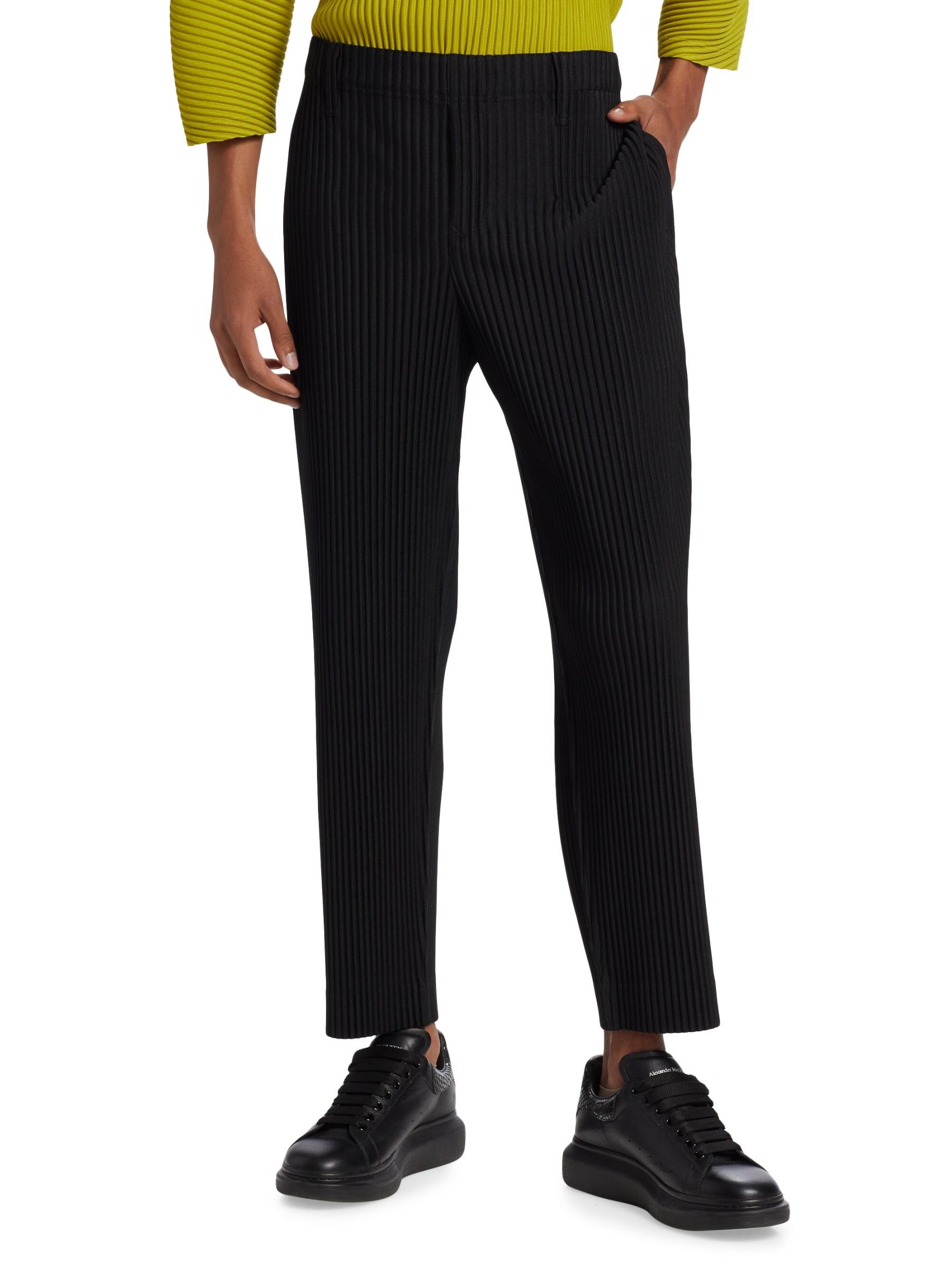 Shop Homme Plissé Issey Miyake - Basic Straight-Fit Pleated