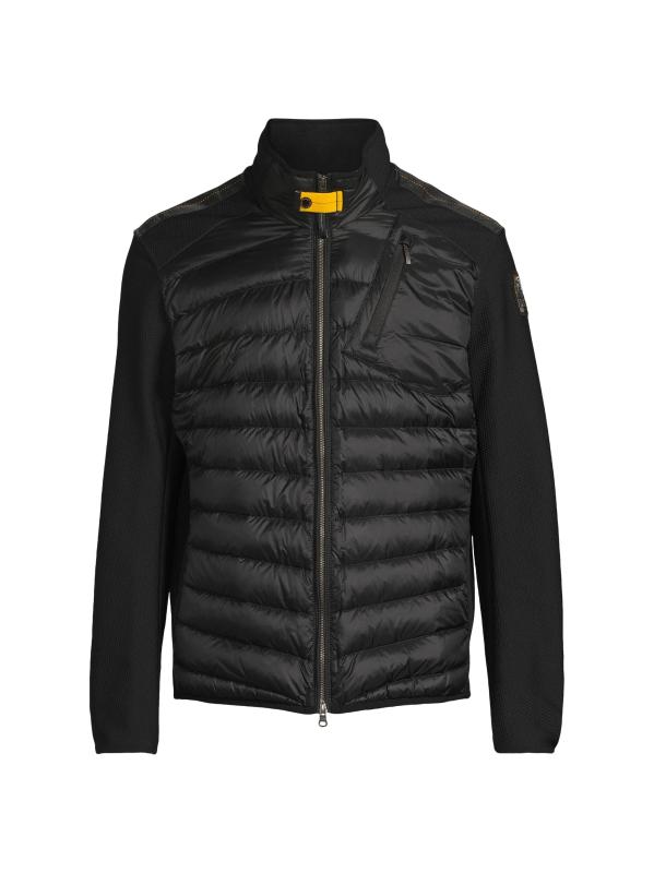 Jayden Mixed-Media Slim-Fit Puffer Jacket