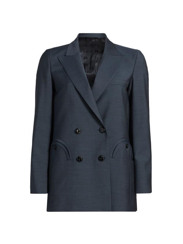 ジャケット BLAZE' MILANO AILE EVERYDAY WOOL AND MOHAIR JACKET Blue Aile jacket Blazé Milano - women - BLAZÉ MILANO