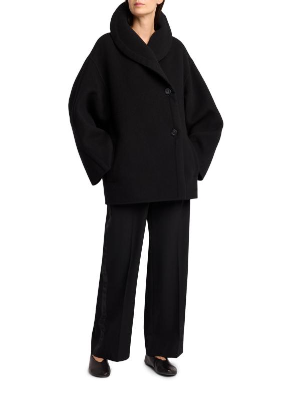 #7: معطف من الصوف التيمور - أسود