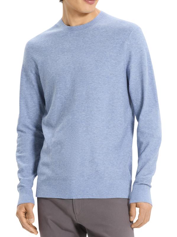 #2: سترة ريلاند برقبة مستديرة - مزيج بحيرة أزرق فاتح