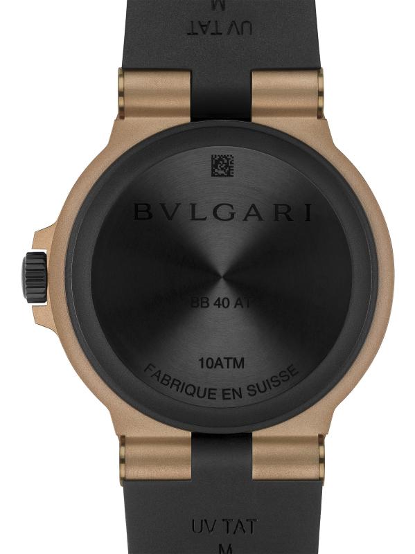 #5: ساعة بولغري بولغري مصنوعة من التيتانيوم والألومنيوم وسوار مطاطي/40 ملم - أسود