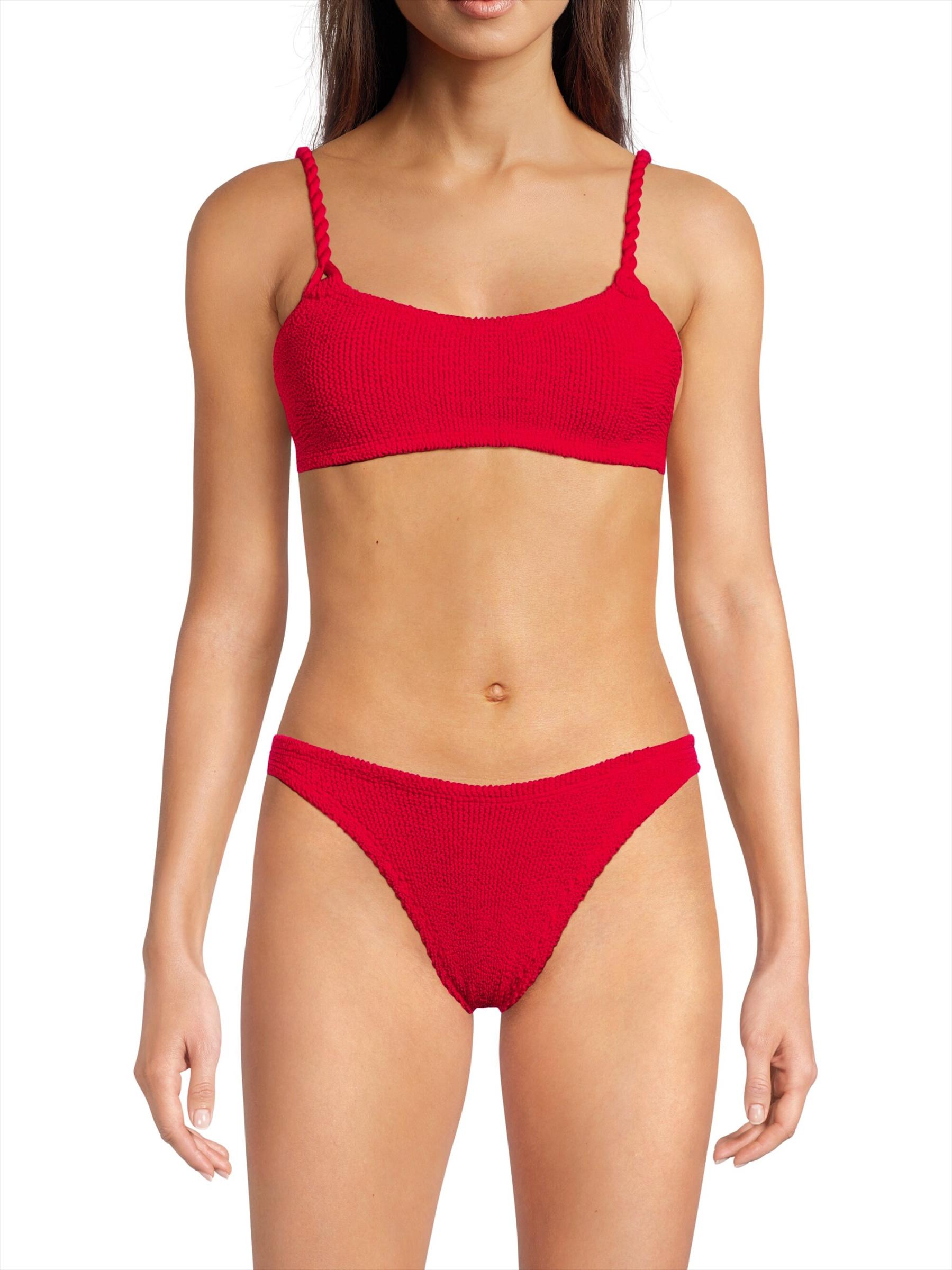 Hunza G PHOEBEBIKINICRINKLERED 関税送料込 Hunza G Phoebe Bikini Set | Red | FARFETCH