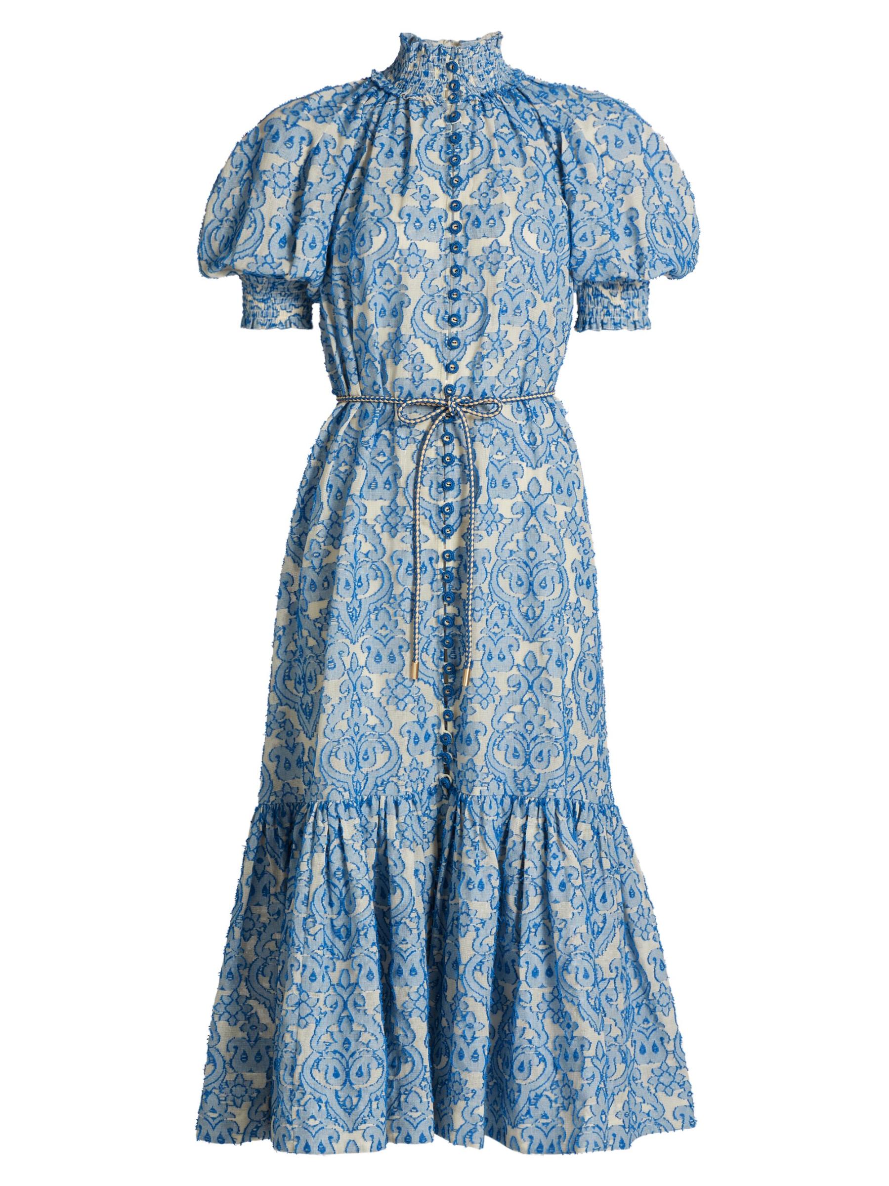 送料関税込■ZIMMERMANN■Wylie Lantern コットン ミディ ドレス Zimmermann Wylie Lantern Cotton Midi-Dress | Saks Fifth Avenue
