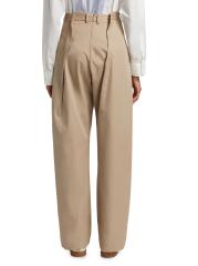 MM6 Maison Margiela プリーツパンツ レザー　メゾンマルジェラ MM6 Maison Margiela ストレート レザーパンツ | ブラック