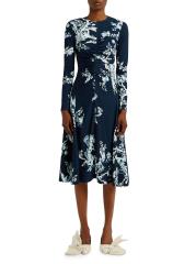 Shop Erdem - Cyantope Etch Jersey Midi-Dress | Saks Fifth
