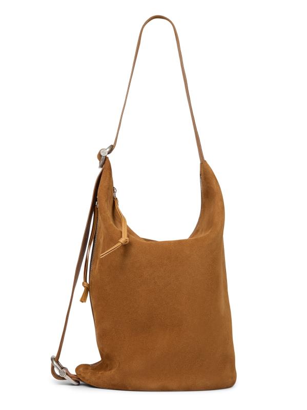 LOEWE スエードカーフスキン ミディアム ループ バケットバッグ Loewe - ミディアム・ループ・スエード・バケットバッグ を