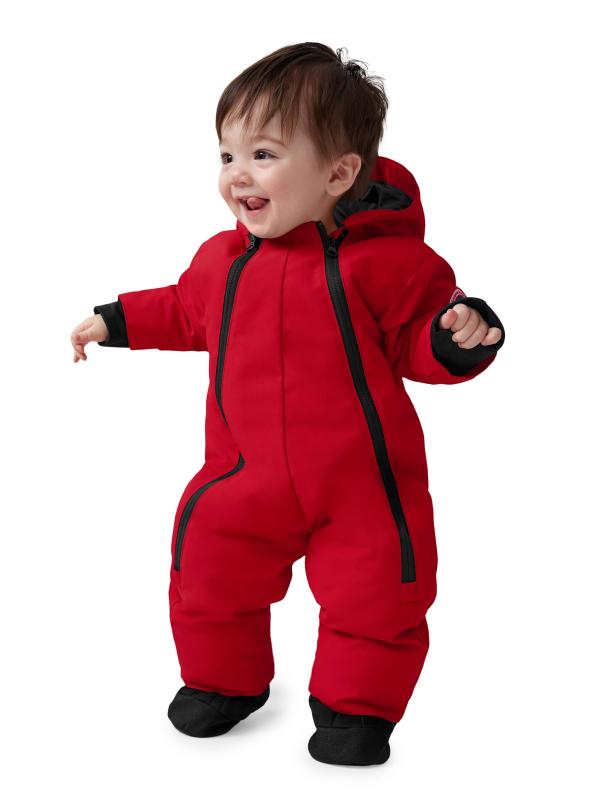 #2: بدلة تزلج بتصميم خروف للأطفال - أحمر