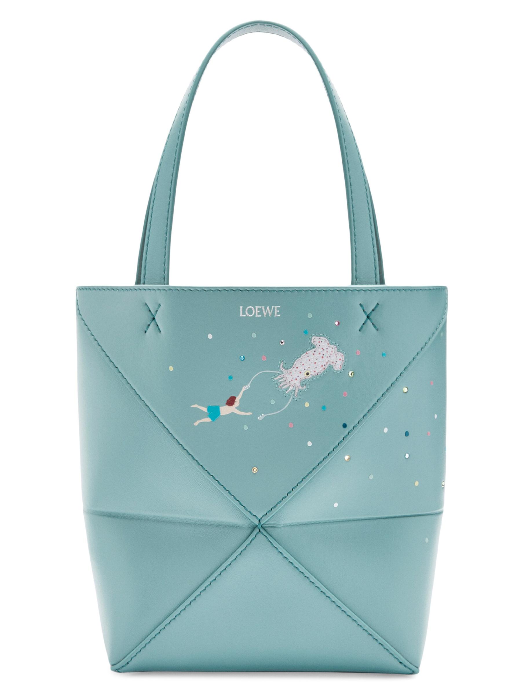 Loewe - 藤田スナ×LOEWE イカミニパズル折りたたみレザートート