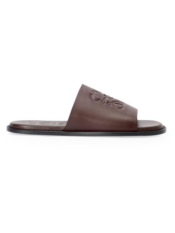 サンダル LOEWE ANAGRAM FLEX SLIDE SANDALS IN SMOOTH LEATHER Acheter Loewe - LOEWE x Paula's Ibiza Flex Anagram Leather
