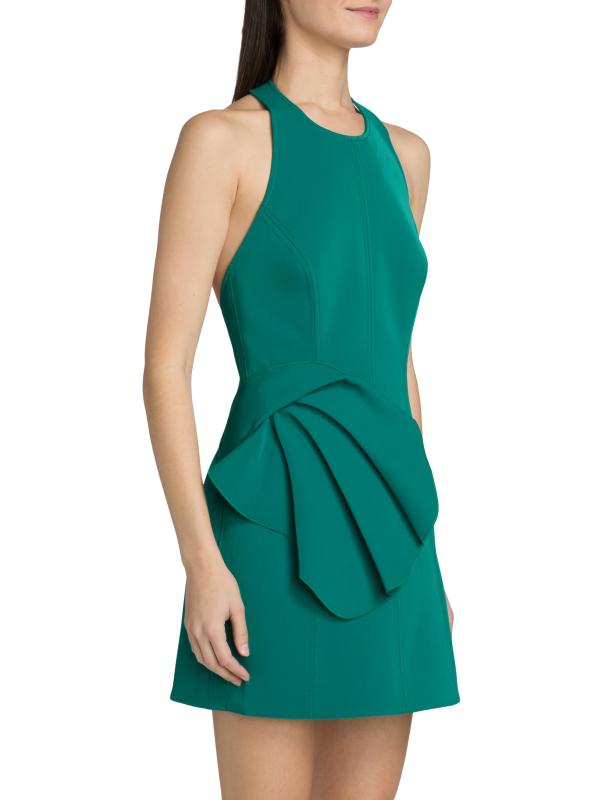#3: فستان قصير بتصميم بيتال هالتر غير متماثل من مانتون - دارك باسيفيك