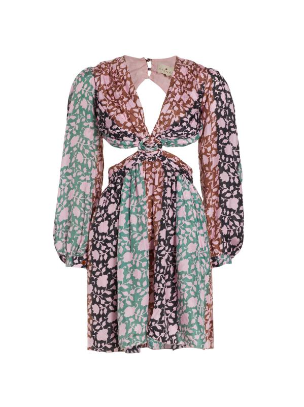 فستان ميا قصير بفتحات