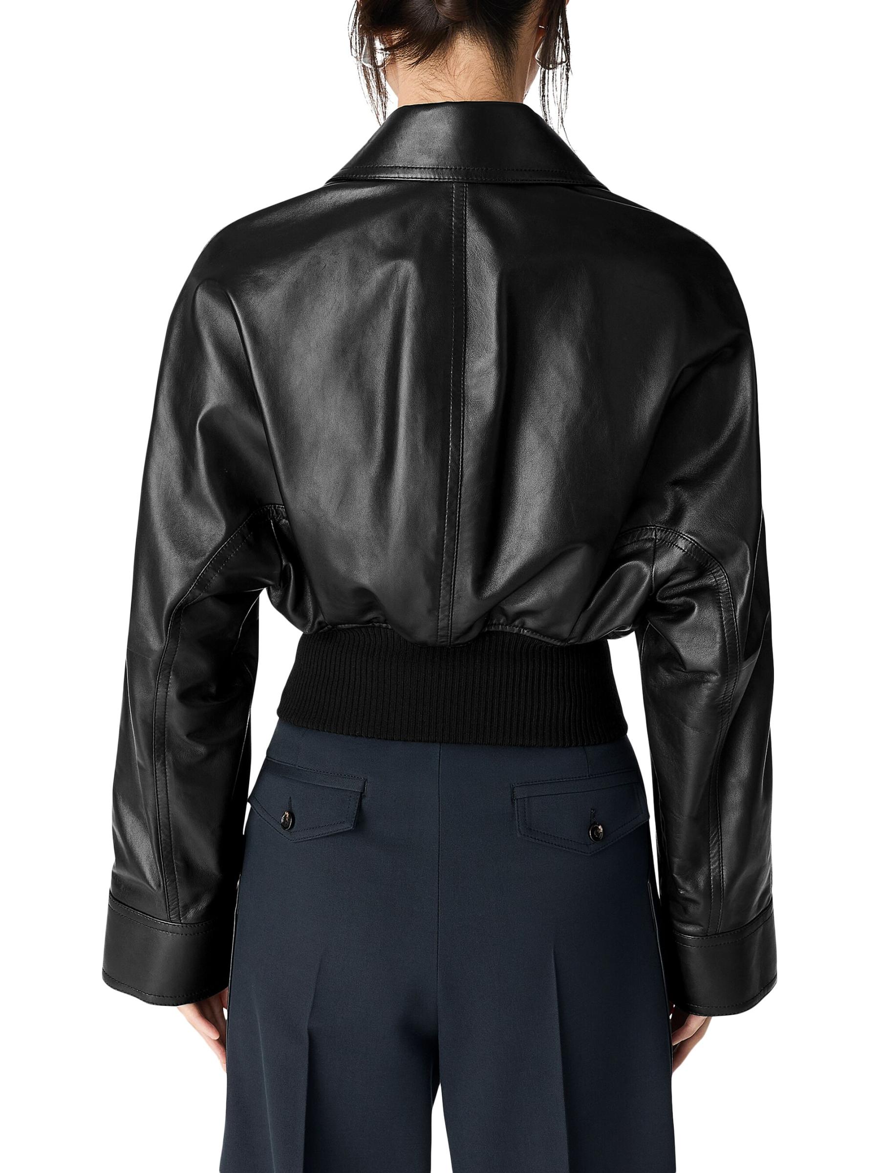 ★ BOTTEGA VENETA ブルゾン ジャケット レザー S BOTTEGA VENETA】テクスチャードレザー ブルゾンジャケット