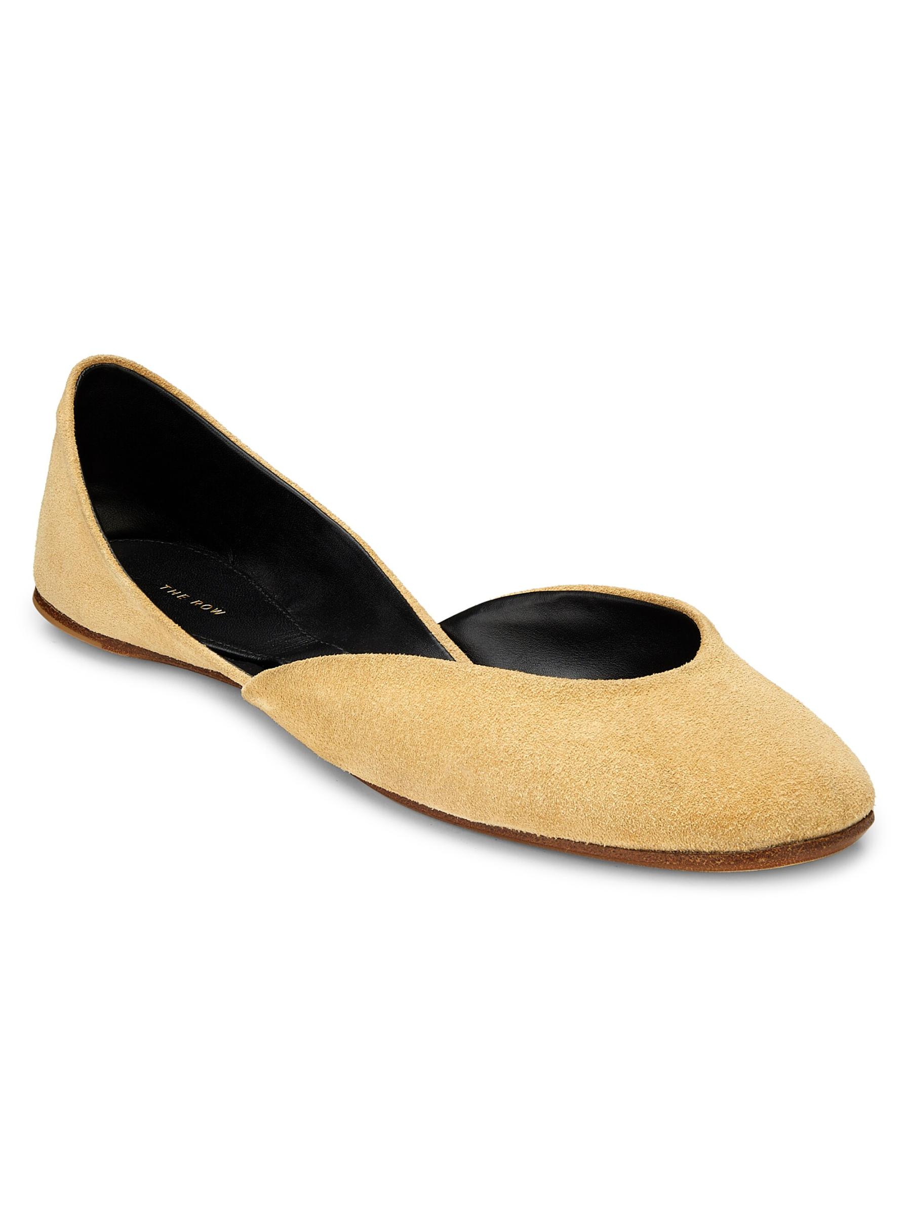 Shop The Row - Gemma Suede Ballet Flats | Saks Fifth Avenue