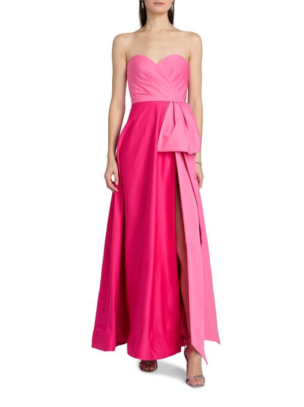 #2: فستان سويت هارت بلونين بدون حمالات - فلامنغو الخشخاش الوردي