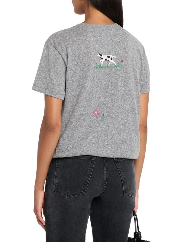 #3: تي شيرت مطرّز من ذا رودي - رمادي