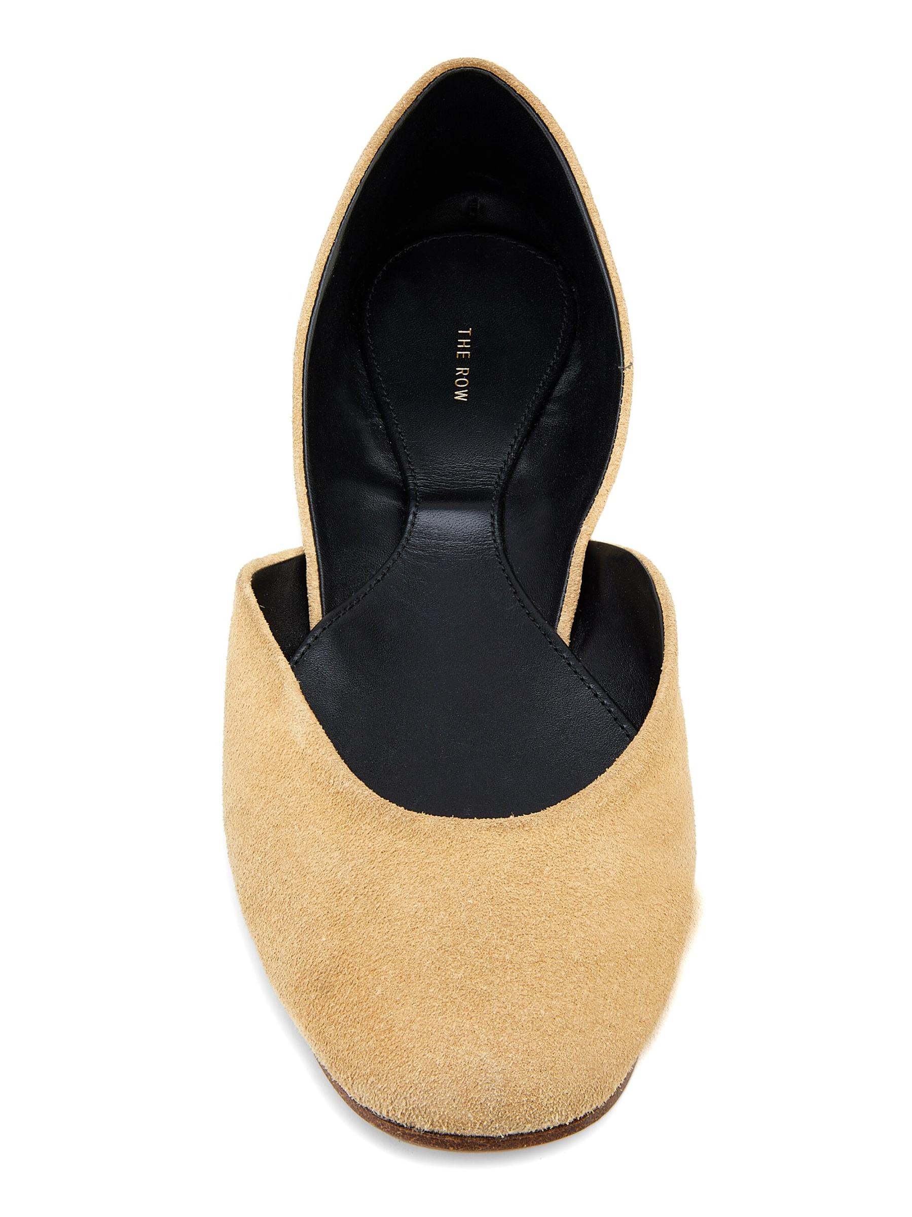 【関税&送料込】The Row Gemma Ballet Slipper Beige Suede The Row Gemma Ballet Slipper beige suede | TheDoubleF