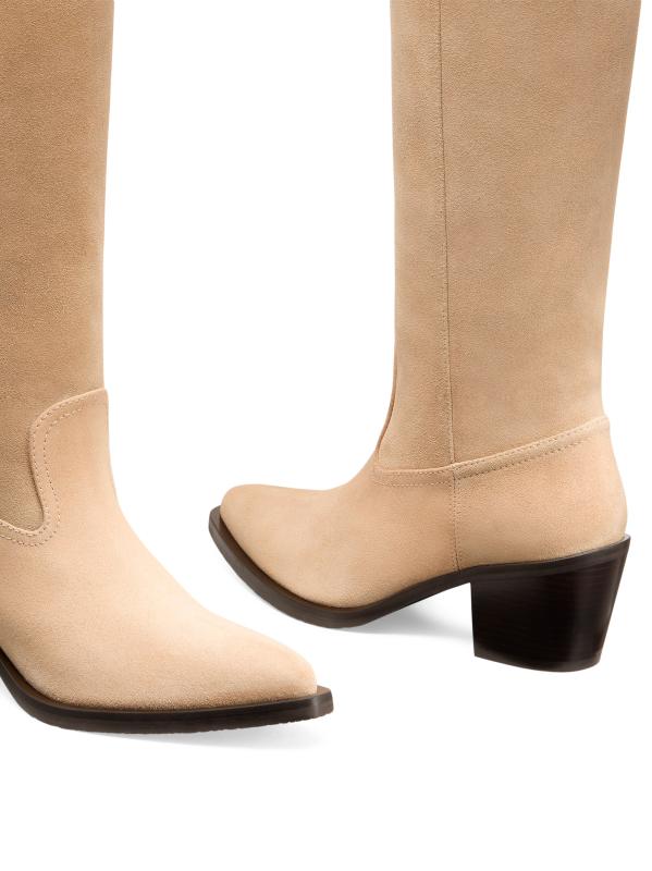 Shop Stuart Weitzman - Felix 70MM Suede Over-The-Knee Boots
