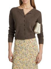 Shop Reformation Clara Cashmere Crew Cardigan Saks Fifth