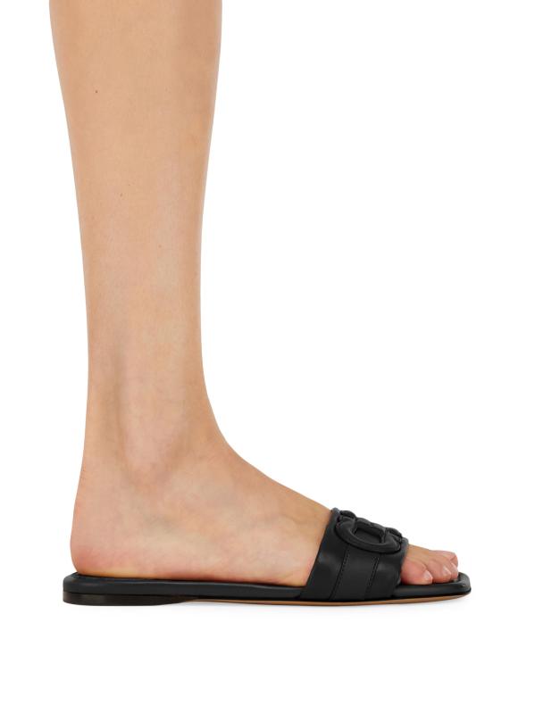 #6: صندل جلدي مبطن بشعار Liss - نيرو