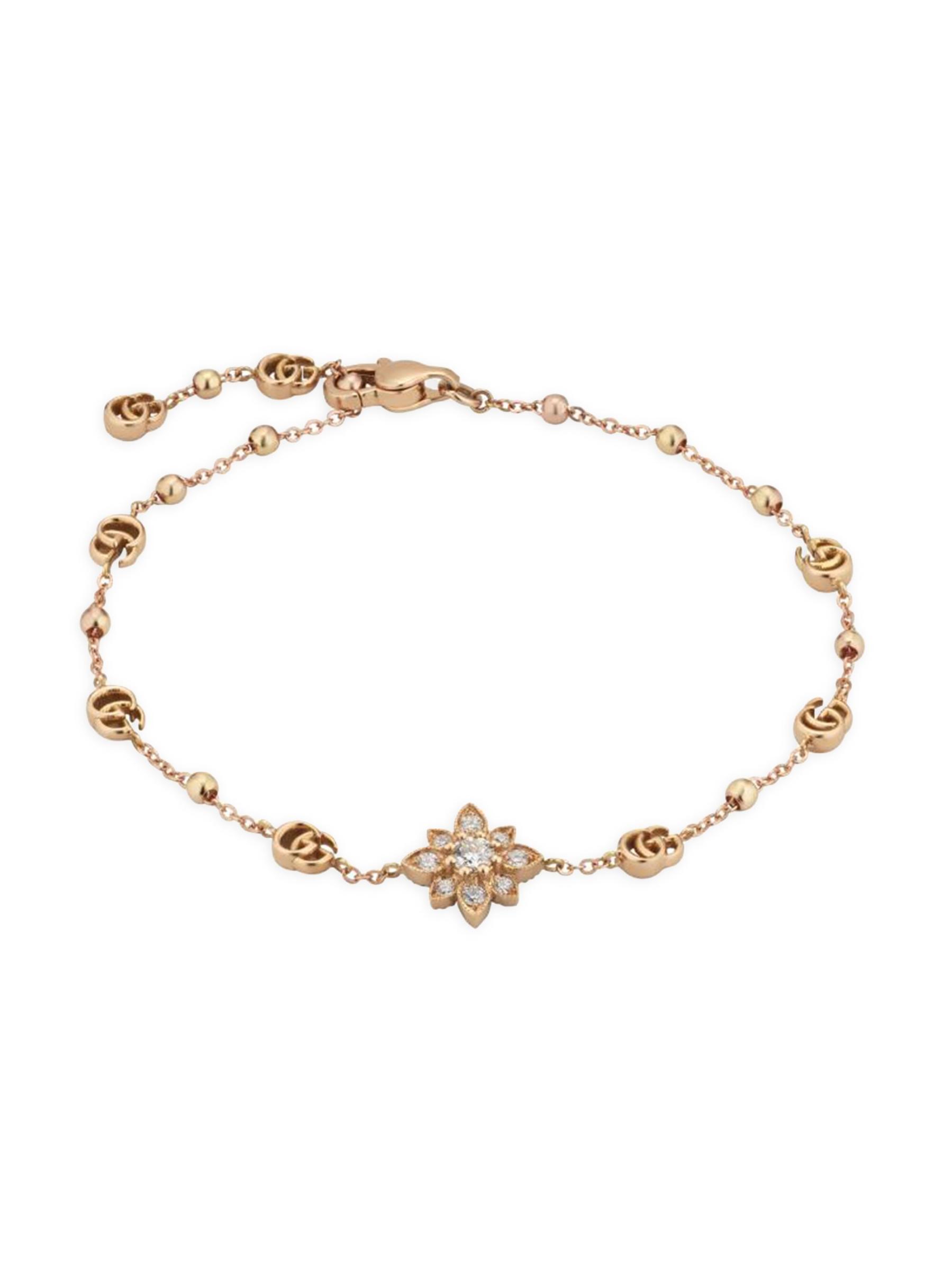 Gucci - グッチ フローラ 18K ローズゴールド & ダイヤモンド