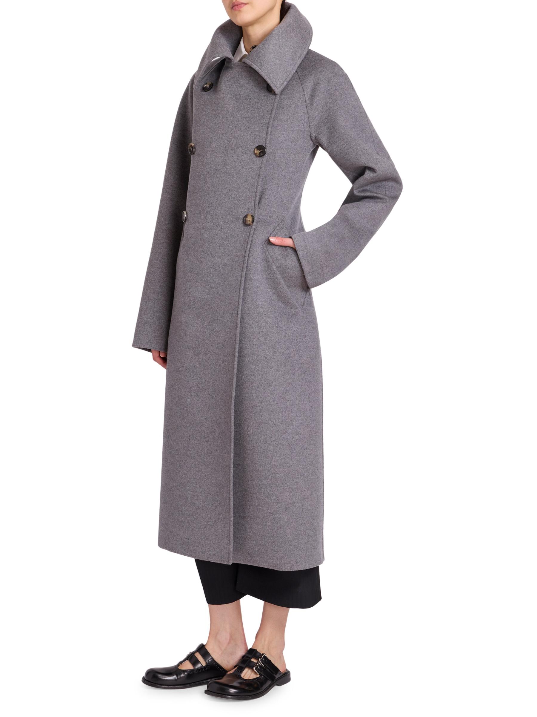 Shop Loewe - Double-Breasted Wool-Cashmere Coat | Saks Fifth