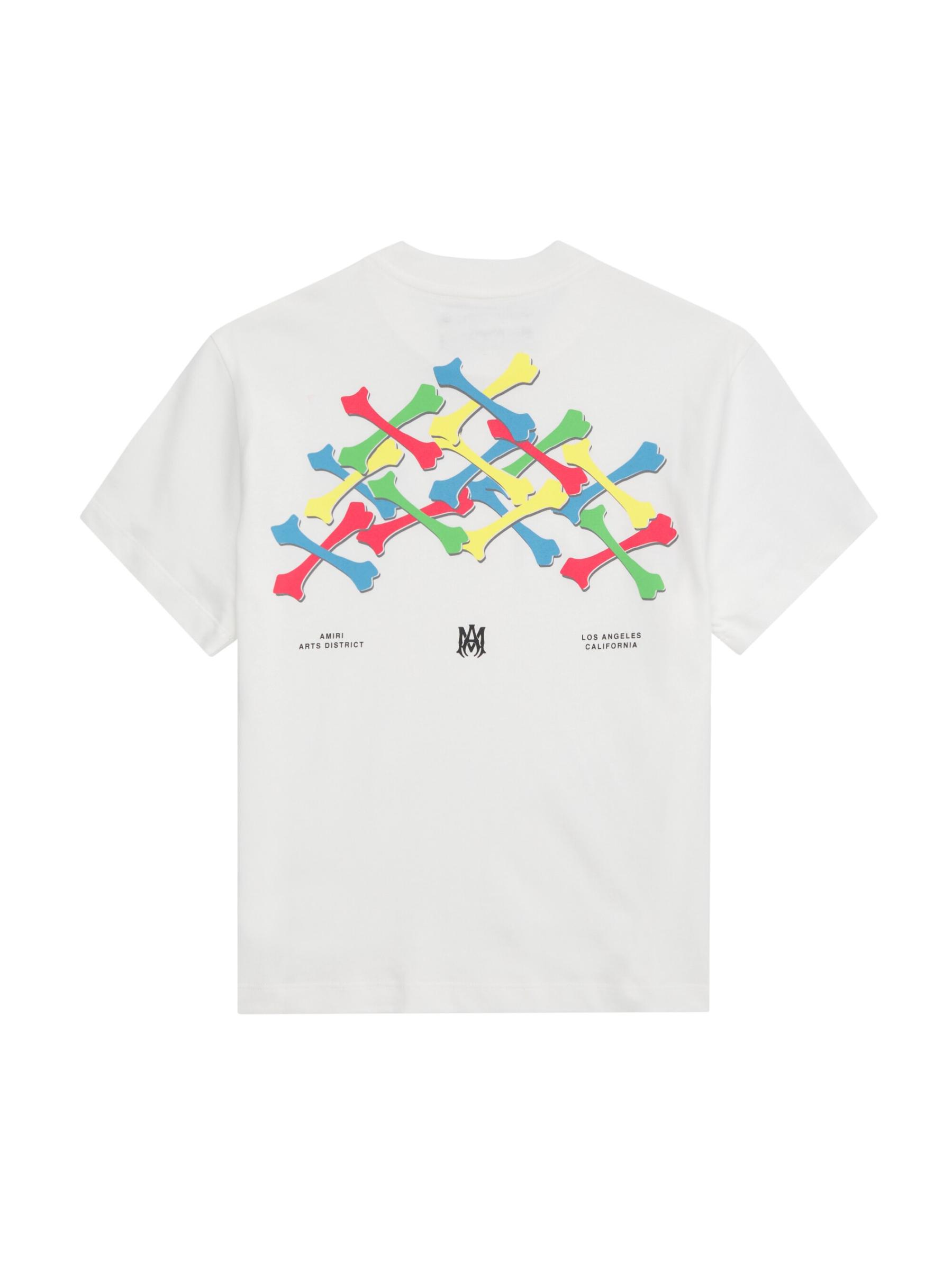 【AMIRI】 ボーンズスタックTシャツ BONES STACKED TEE - Blue | AMIRI