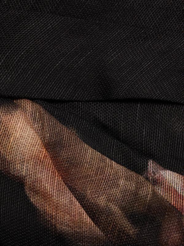 #6: فستان هاينوبتيك تويست متوسط الطول من الكتان والحرير - زهري خمري