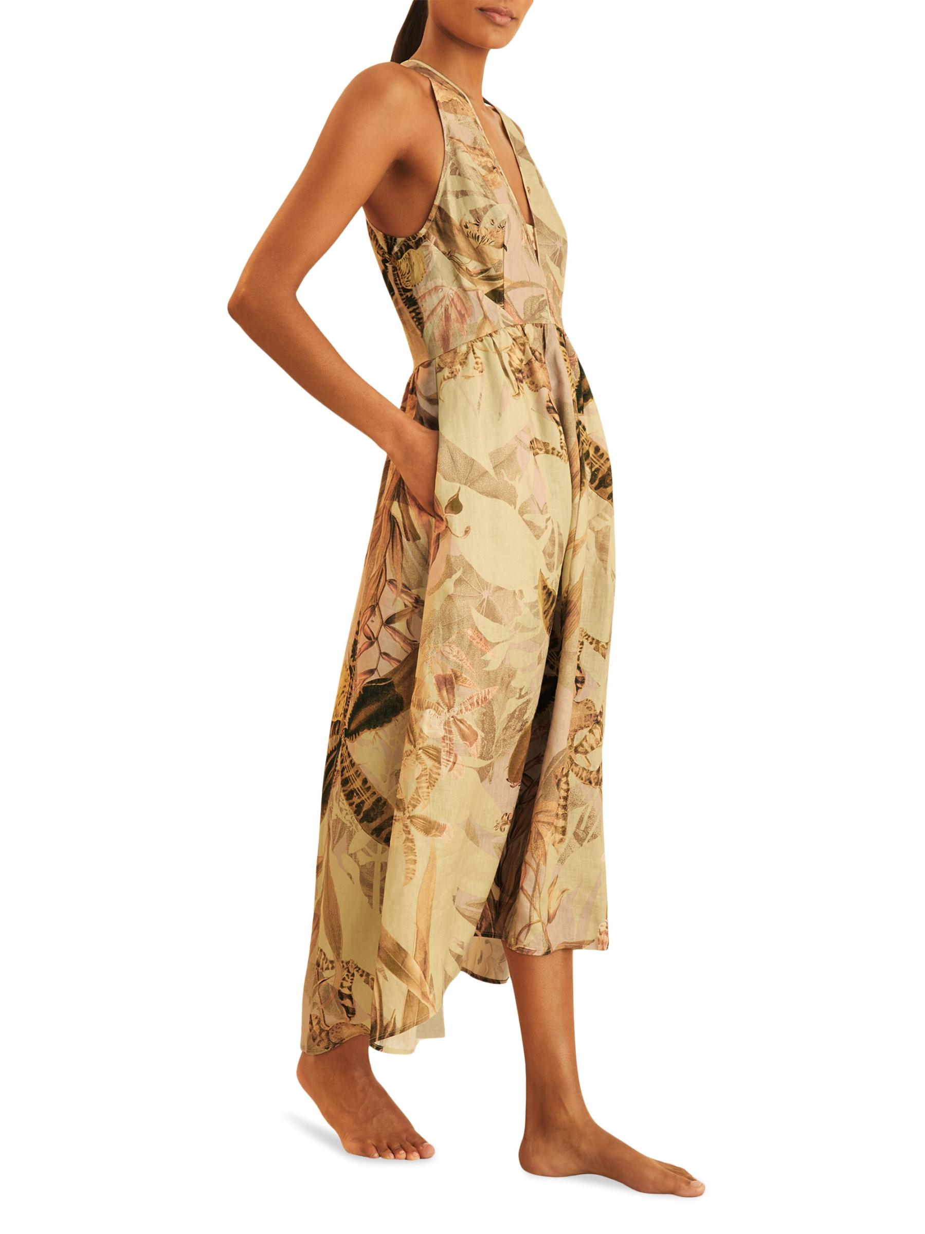 【海外限定】REISSワンピース☆Anna Reiss | NYBG Linen Floral Buy Reiss Neutral Anna Reiss | NYBG Linen Floral Midi Dress