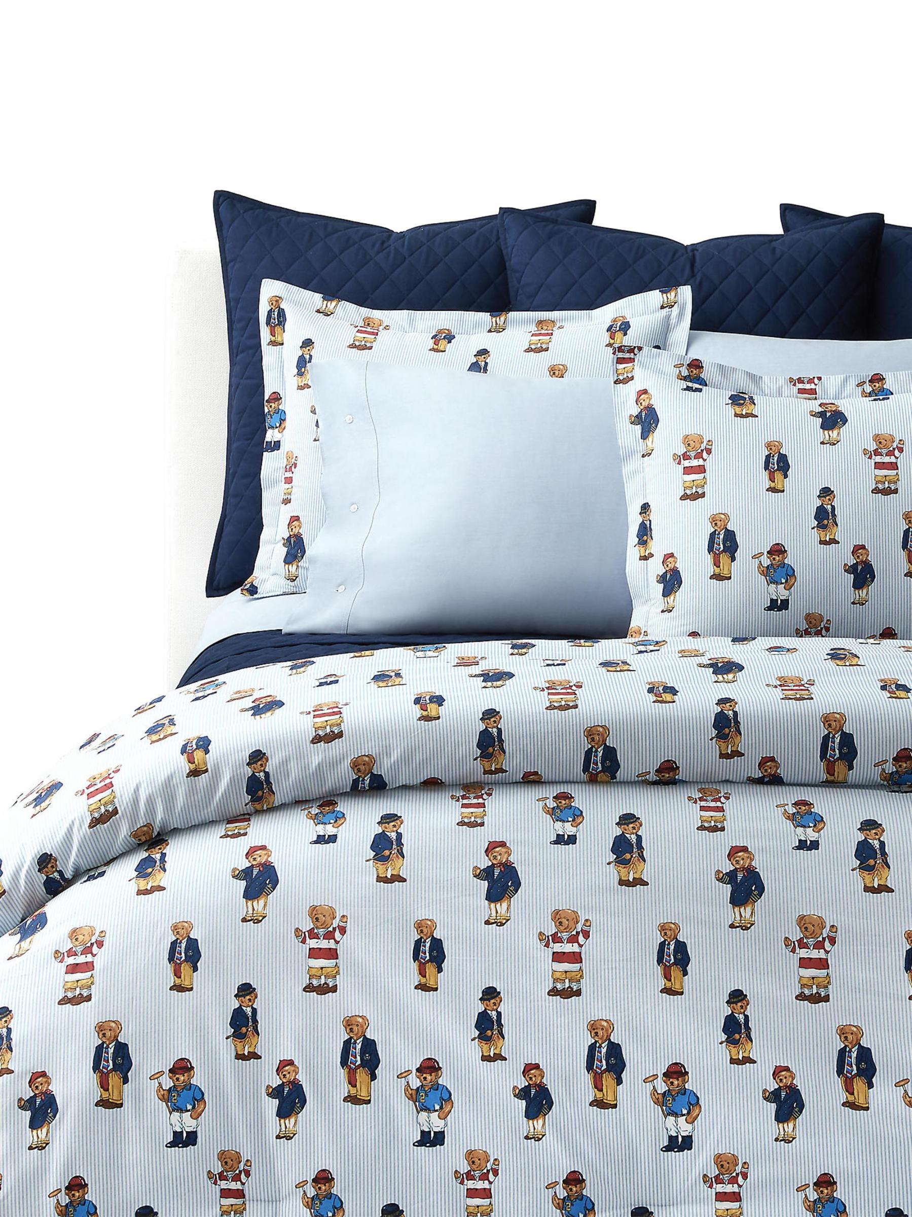 Shop Ralph Lauren - Teddy Bear Stripe 4-Piece Sheeting Set | Saks