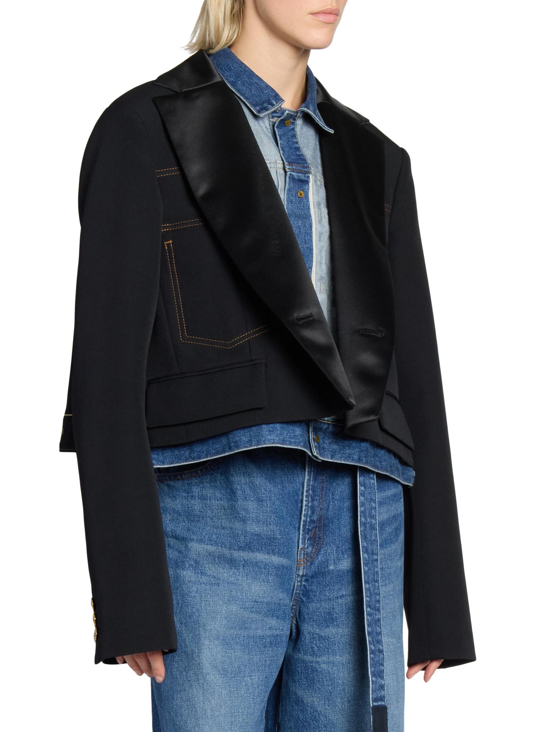 Levi's® x sacai デニム　マトラッセ　ツイル　ジャケット sacai: ブラック＆ブルー Levi'sエディション リバーシブル