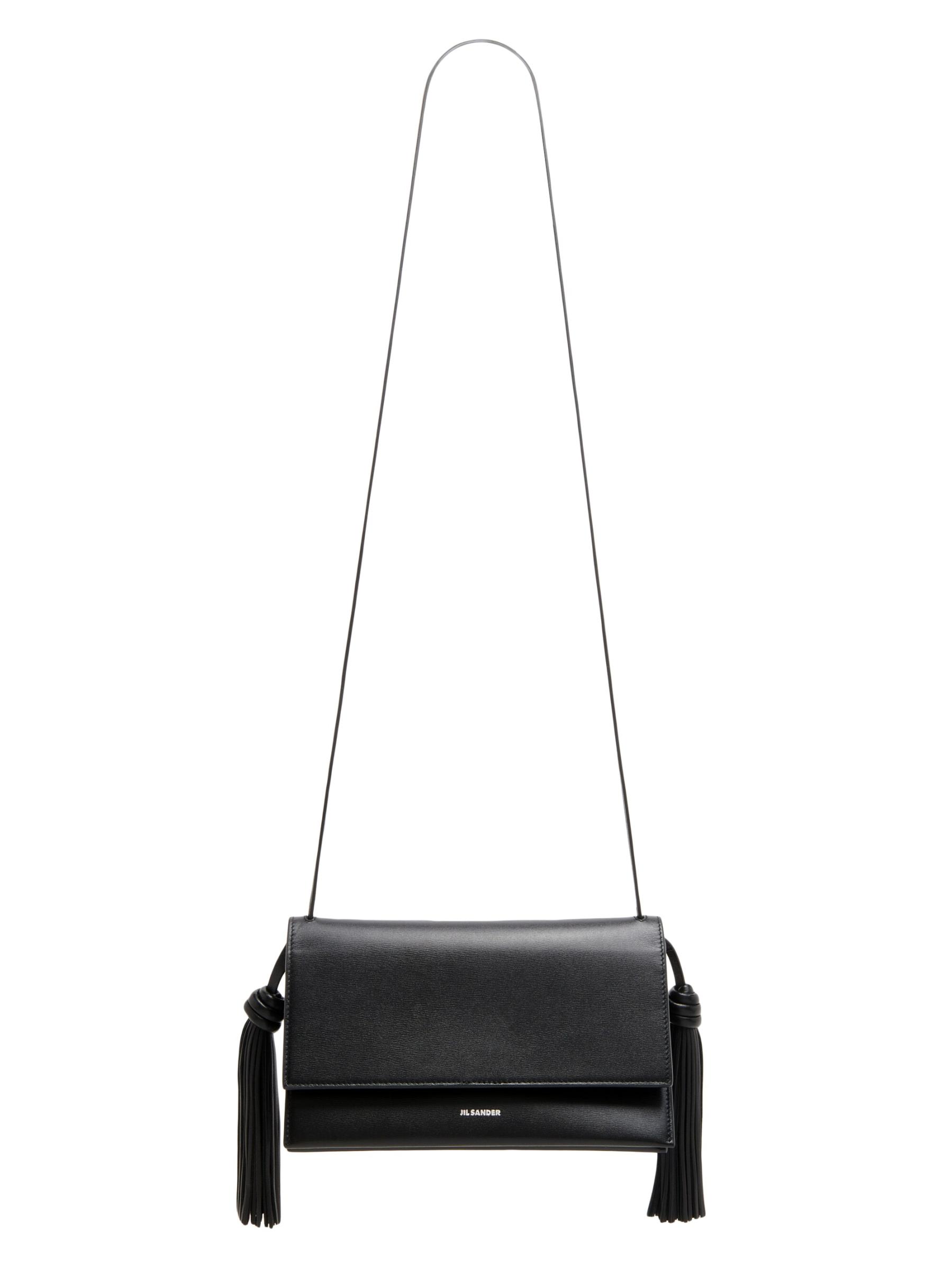 JIL SANDER Tassel サイドタッセル レザー クロスボディバッグ Jil Sander - タッセル・レザー・クロスボディバッグ を