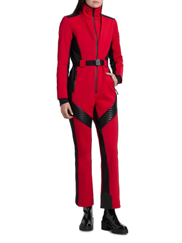 #8: بدلة تزلج إيلي شيرلينغ تريم - أحمر