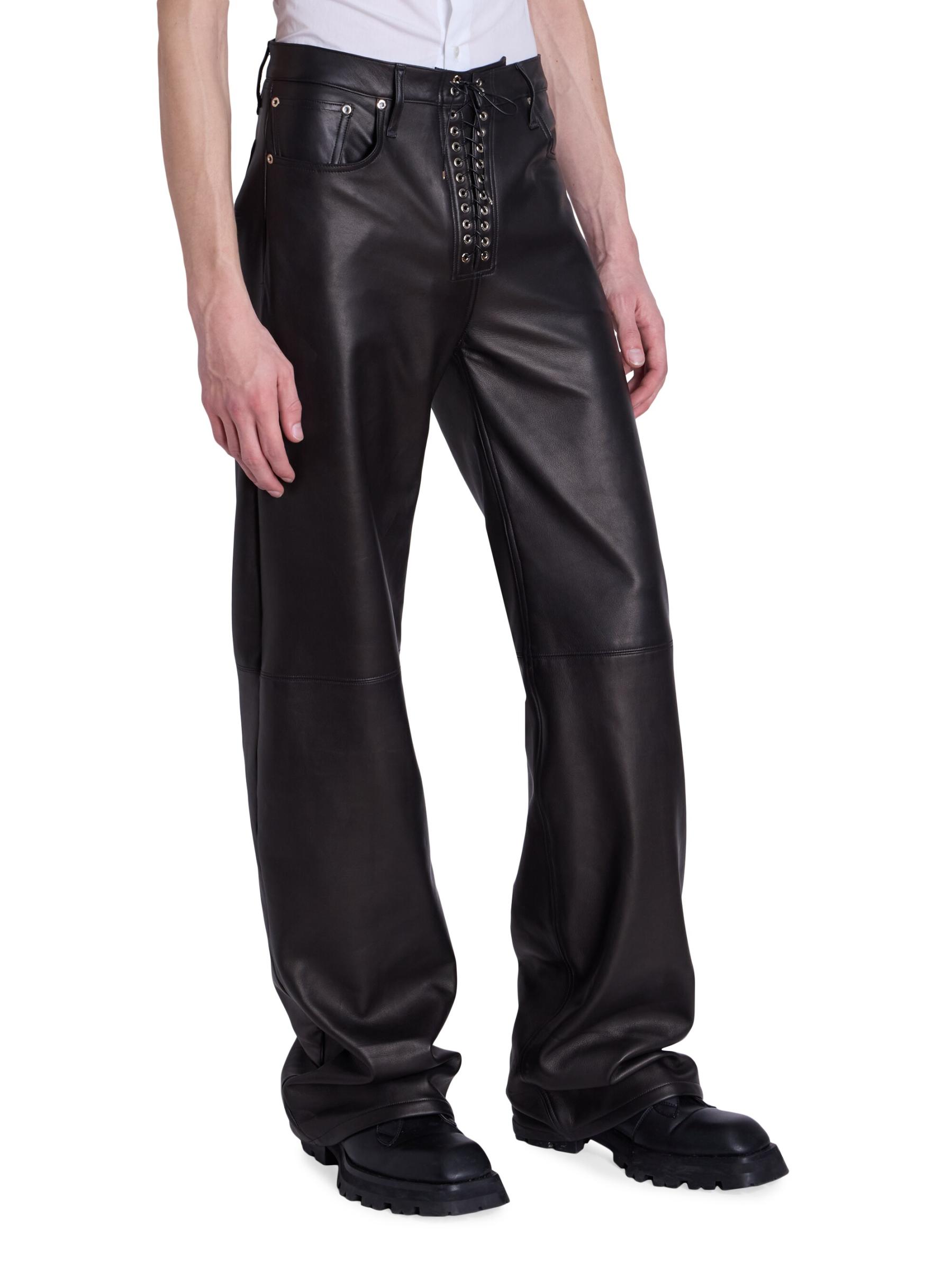 Shop Ludovic de Saint Sernin - Unisex Wide-Legs Lace-Up