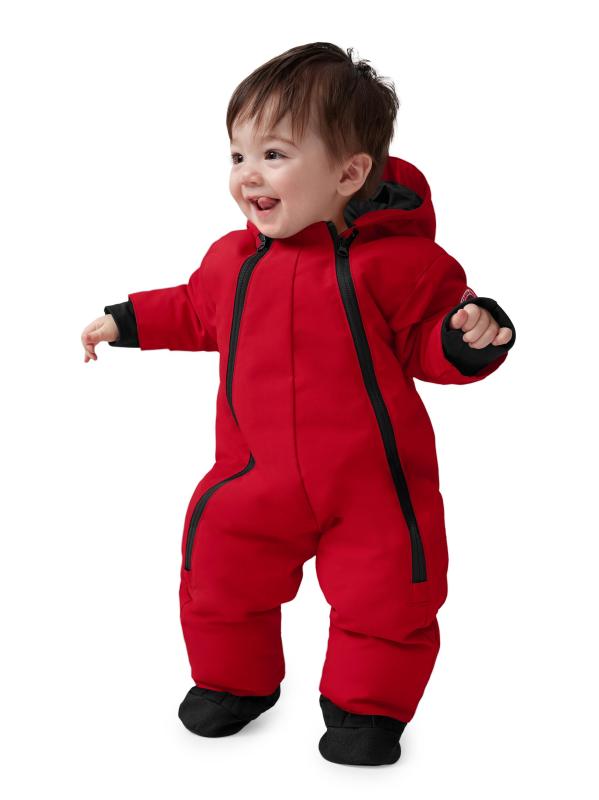 #3: بدلة تزلج بتصميم خروف للأطفال - أحمر