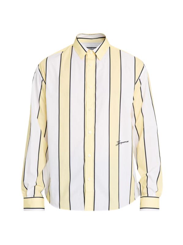 Simon Striped Cotton Sport Shirt