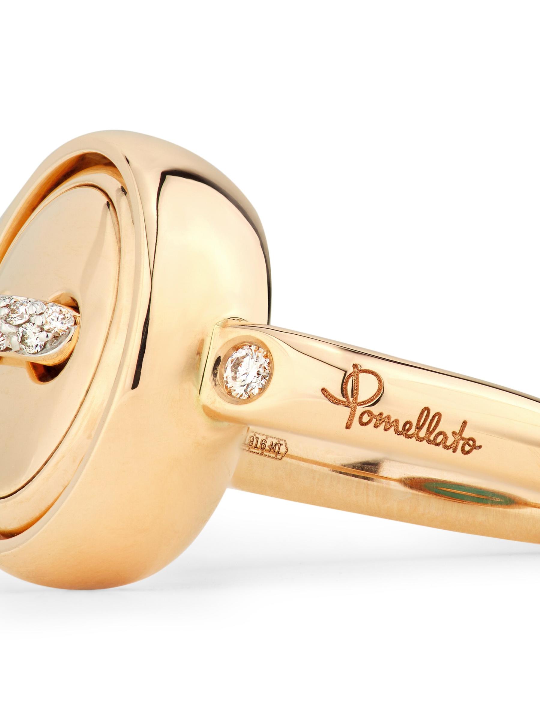 Pomellato - ポンポンドット18Kローズゴールド、ジェムストーン