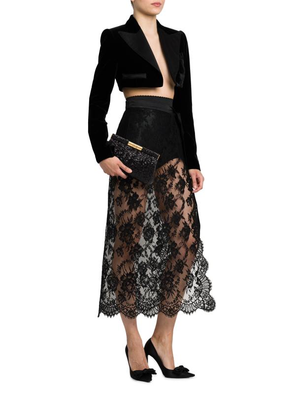 #5: حقيبة مارلين متوسطة الحجم مزيّنة بالترتر - أسود