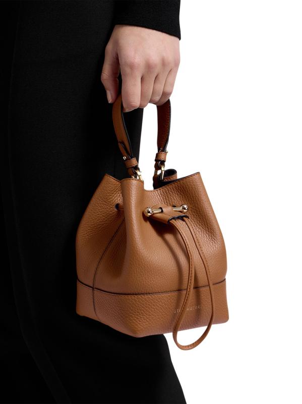 #3: حقيبة Osette كبيرة الحجم بحزام يلتف حول الجسم من الجلد - أسمر