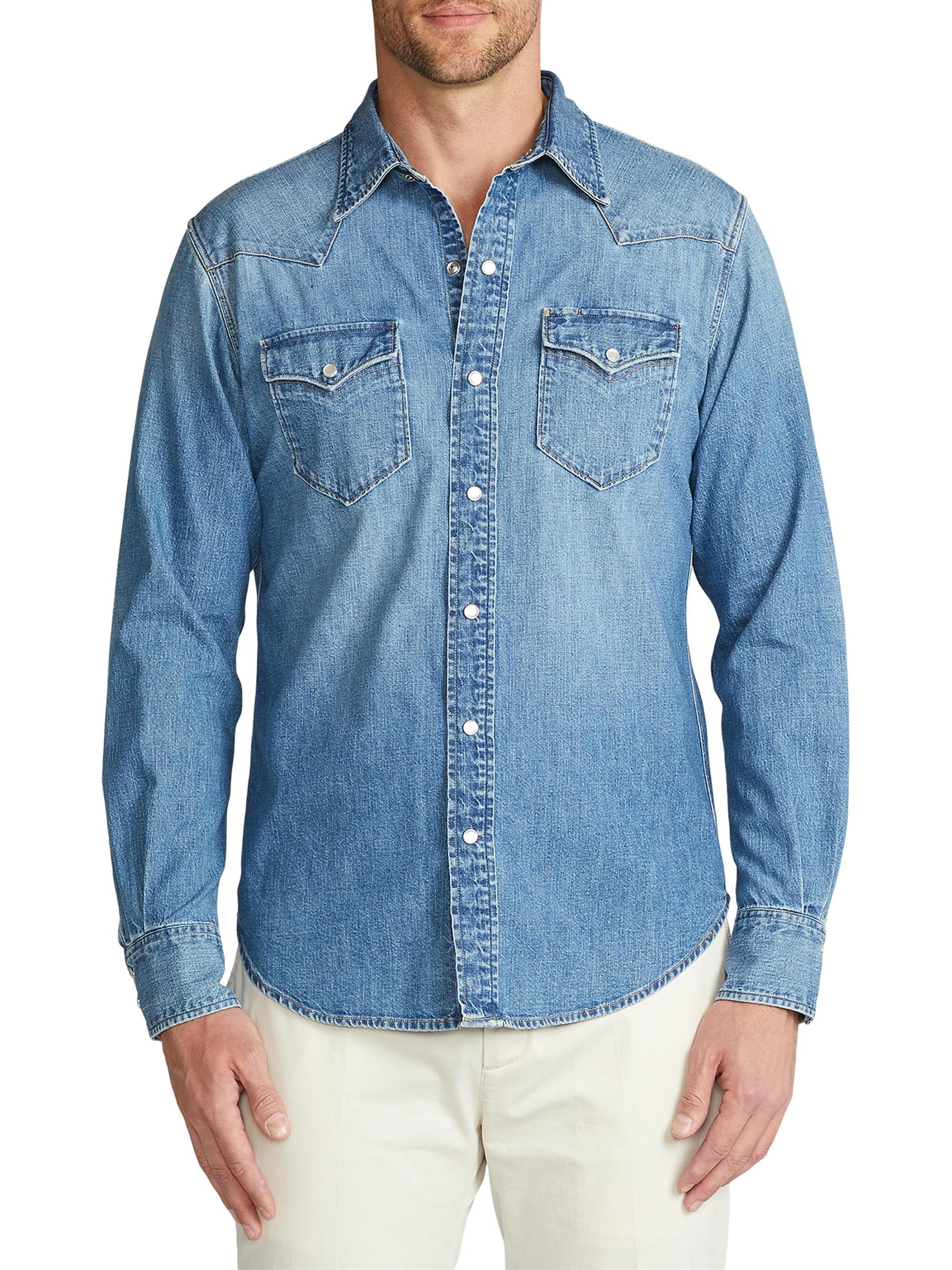 USA製 ラルフローレン ヴィンテージ ウエスタンシャツ デニムシャツ RALPH LAUREN ラルフローレン Denim & Supply デニムアンド