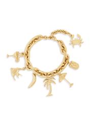 Chloe ゴールドトーン カフ ブレスレット 人気 Chloé - ゴールドトーンチャームブレスレット をオンライン購入