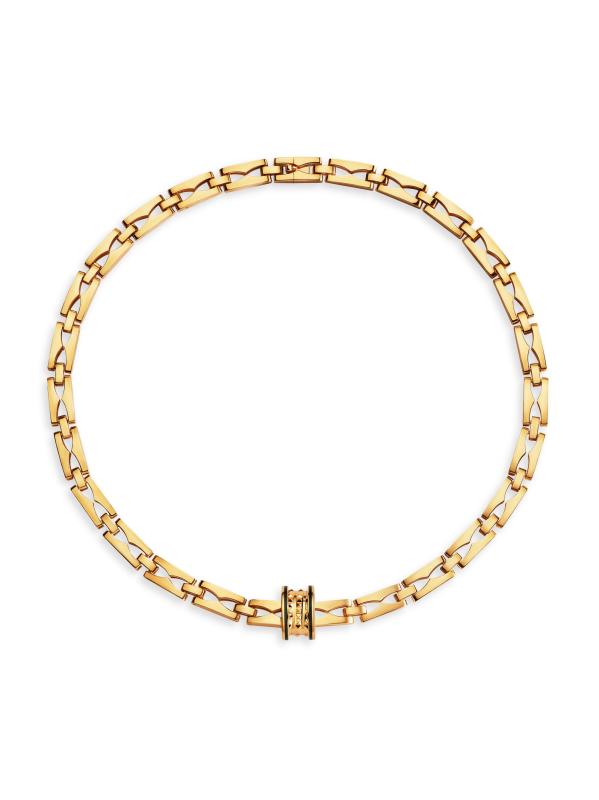 B.zero1 18K Yellow Gold 
Ceramic Pendant Necklace