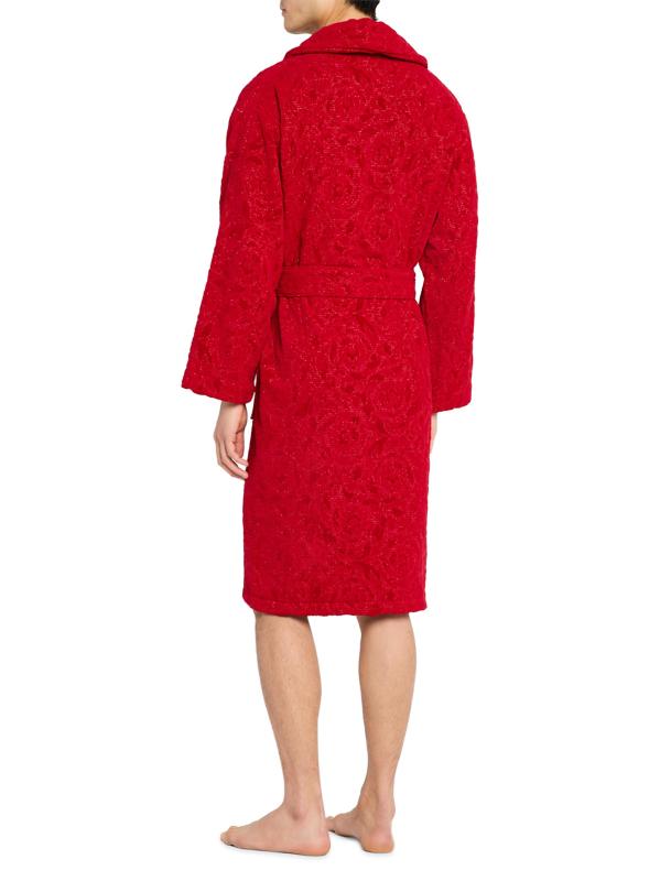 #2: رداء حمام باروكو القطني - أحمر