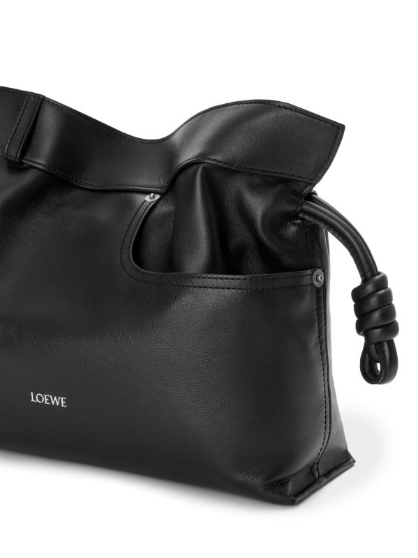 #7: حقيبة بانتا فلامنكو متوسطة الحجم من الجلد - أسود