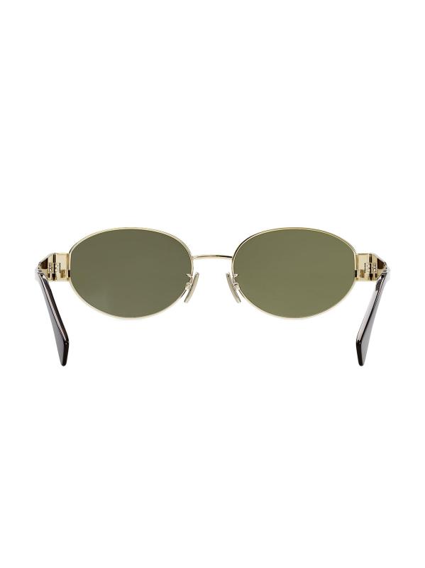 #8: Triomphe 54MM Oval Sunglasses - GOLD GREEN