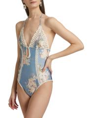 Shop Zimmermann - Cascadian Keyhole Crochet One-Piece